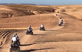 Quad biking in the desert
