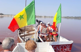 Baignade au lac rose