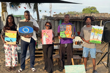Échappée créative - atelier peinture / batik Grand Bassam