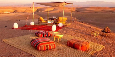 Agafay desert camel ride with dinner and live music. - Photo 2