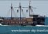 Balade en mer sur le bateau des pirates