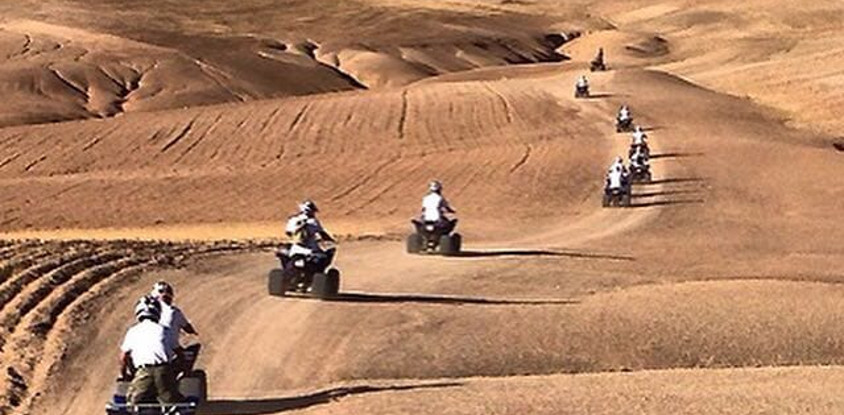 Quad biking in the desert