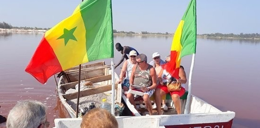 Baignade au lac rose