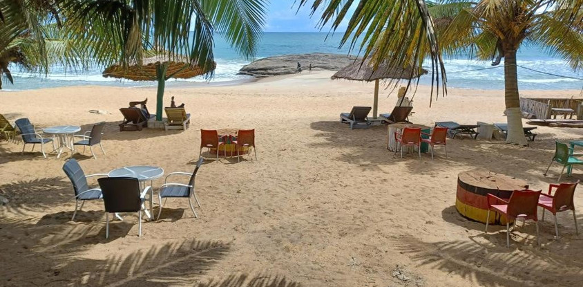 Palm rock beach